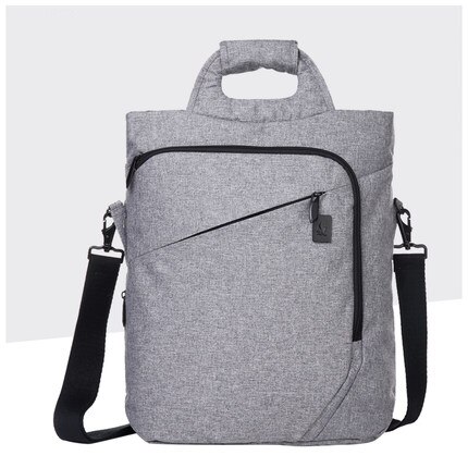 CAI Messenger Bag - 38x35x11cm - Laptop Shoulder Bag - Business Casual Tote - Unisex Oxford Fabric: Gray