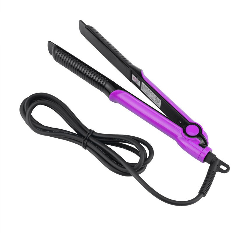 Professionele 2- -in- -1 stijltang, krultang, stijltang, kapper, salon, kappersstylingtools, eu-stekker (paars)