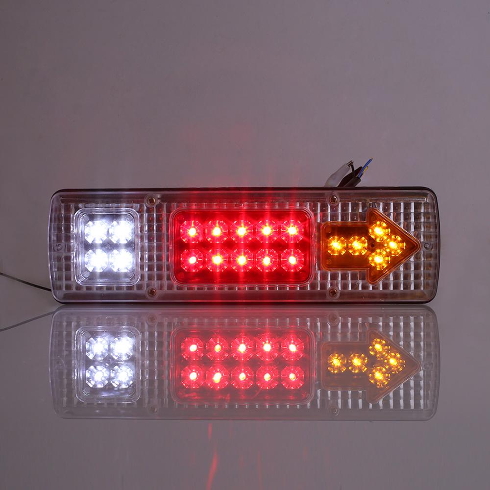 Vehemo 2 stk 24v led lastbil trailer lys par baglygte signal lampe del tilbehør 24 v lastbil led sidemarkeringslys
