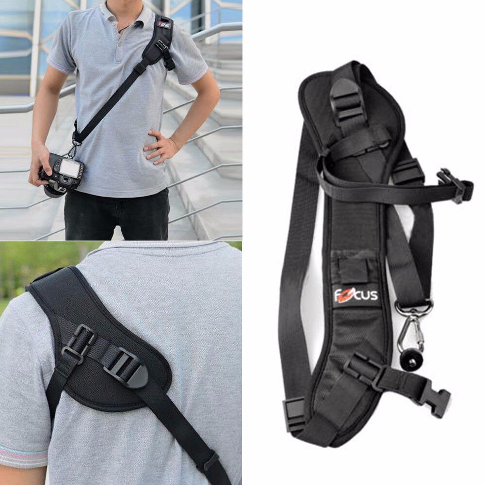 Precinta de ombro para câmera digital slr, alça de mão rápida de ombro de mão para homem fotográfico profissional