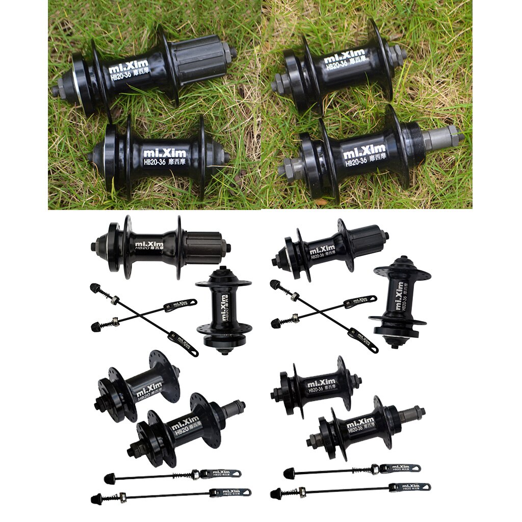 Moyeu de roulement à billes 32/36H, kit de moyeux avec Rotor de frein à disque pour vélo de route et vtt, 100/135mm