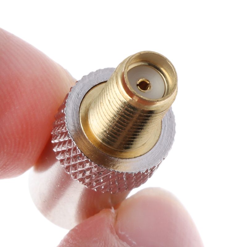 SMA Female Jack To TV IEC Male Plug Coaxial Adapter RF Connector Nickel Plated 103E