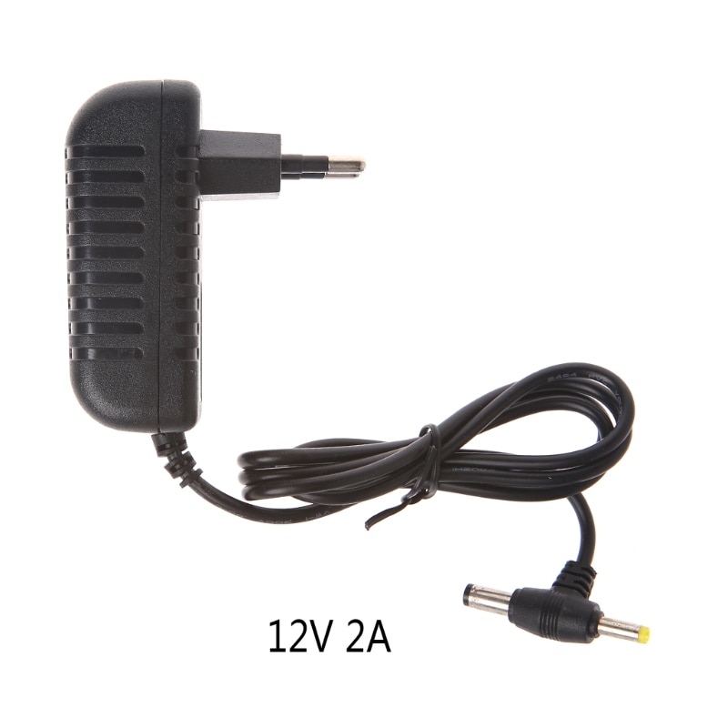 12V 2A AC Converter Adapter DC 5.5*2.1mm 4.0*1.7mm Voeding Kabel EU plug