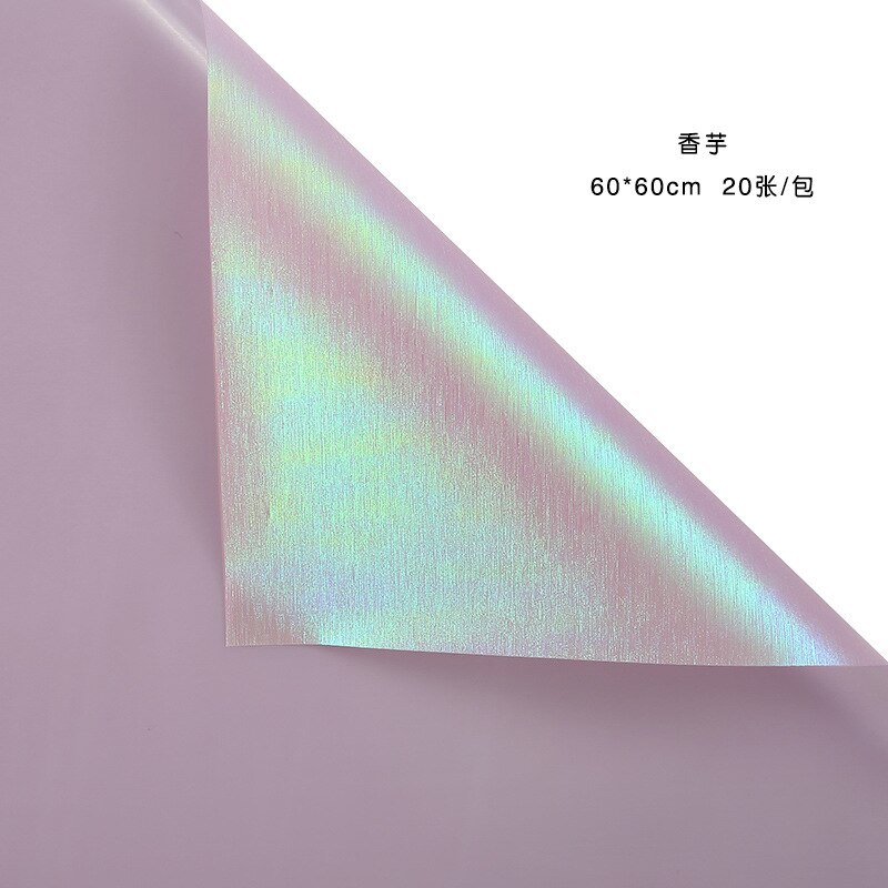 20pcs 60cm Craft paper Waterproof Shiny Flower Wrapping Paper Wrapping Paper Bouquet Floral Packaging Material: N7