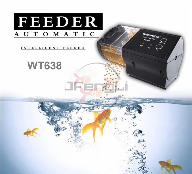 Automatisk matautomat matare t -8800 9900 timer matare akvarium timing stor kapacitet fiskmatare tank akvarium batteri: Wt638