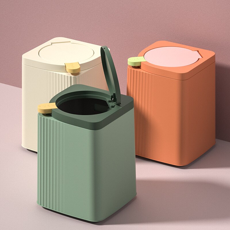 Trash Can Household Light Luxury Bedroom Toilet Li... – Grandado