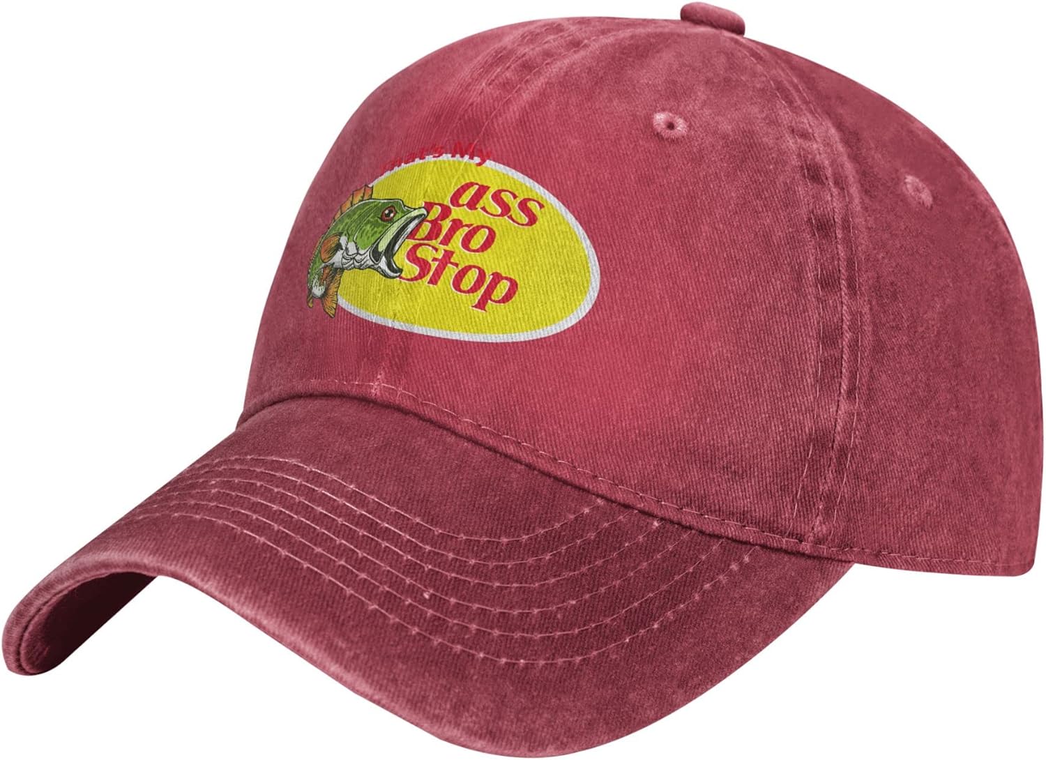That's My Ass Bro Stop Hat Vintage Dad Hats Baseball Cap: Rose Red