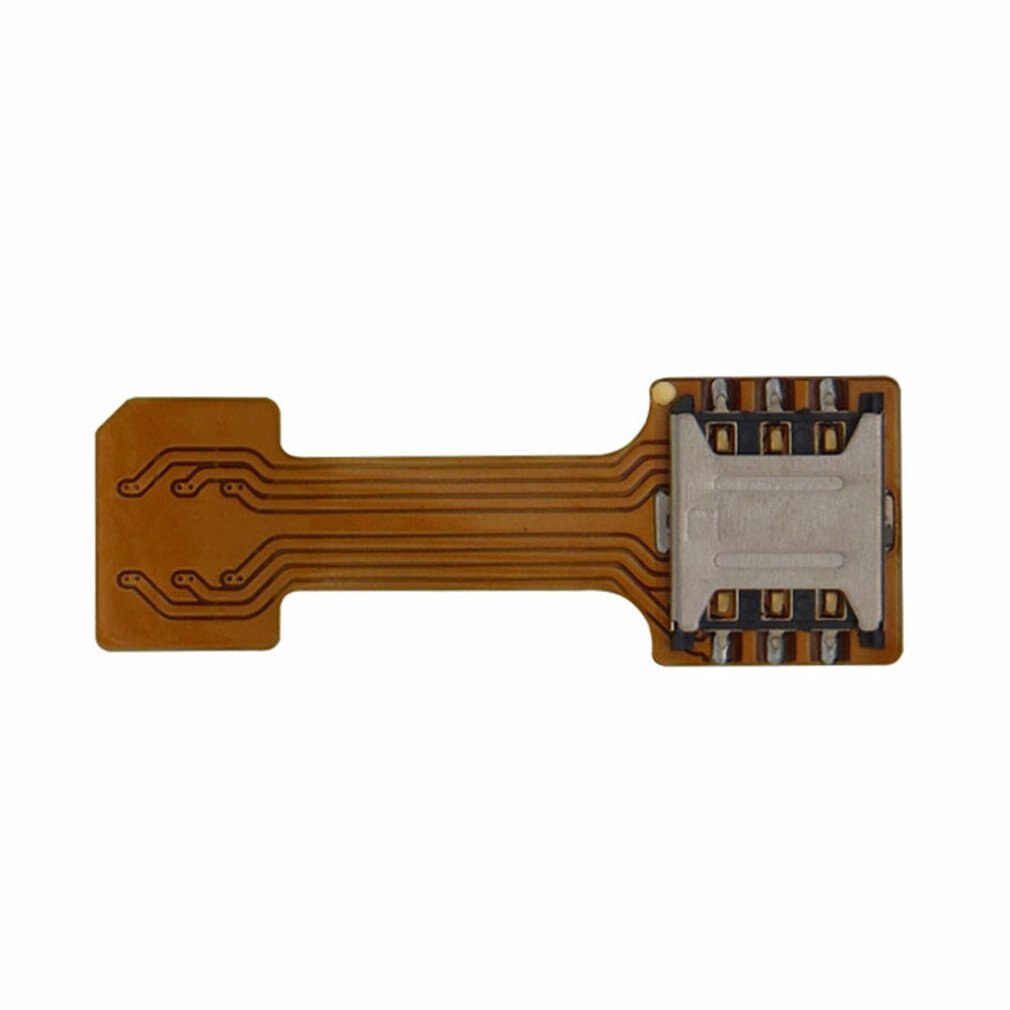 1 stück universeller hybrid-sim-kartensteckplatz Dual-sim-kartenadapter Mikro-Verlängerung nano auf nano für Android-handys