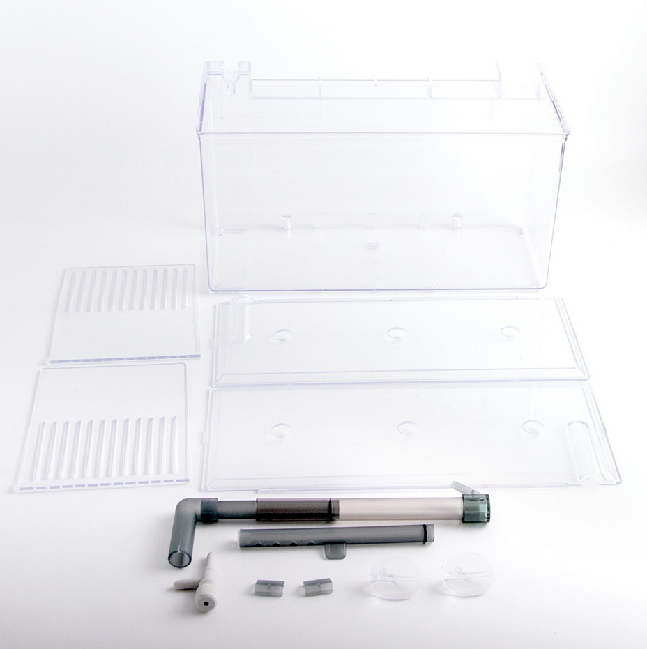 Acryl Aquarium Aquarium Fokken Doos Air Drived Water Stroomt Scheiding Fokken Doos Aquario Kleine Vis Doos Plant Tank