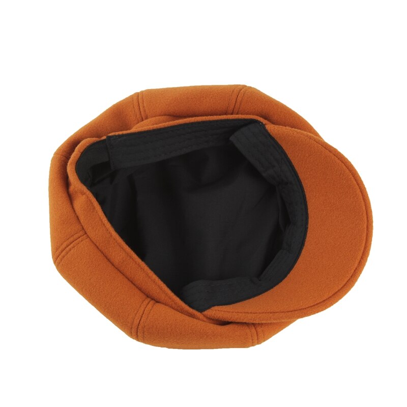 Kvinders nyhedsdreng hætte damer efterår vinter ruskind stof ottekantede hatte hatte til kvinder vinter udendørs hatte til kvinder