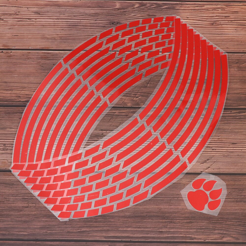 2pcs Motorcycle Wheels Sticker Wheel Hub Sticker Tire Decals Wheels Reflective Stickers for DIY