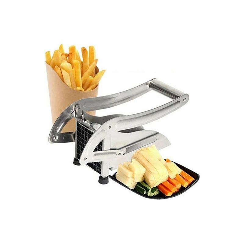 Potato Cutter Stainless Steel Manual Potato Strip Cutter Machine French Fries Cutter Potato Maker Tools Meat Carrot Chopper