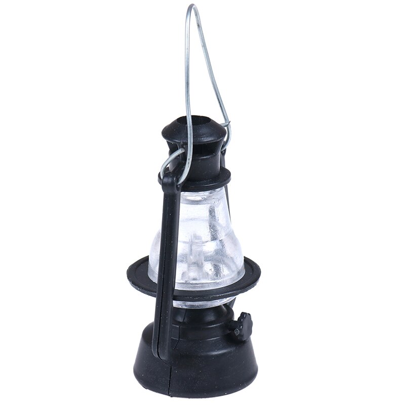 Retro Black Kerosene Lamp 1:12 Dollhouse Children Baby Toy Mini Furniture Miniature Toys