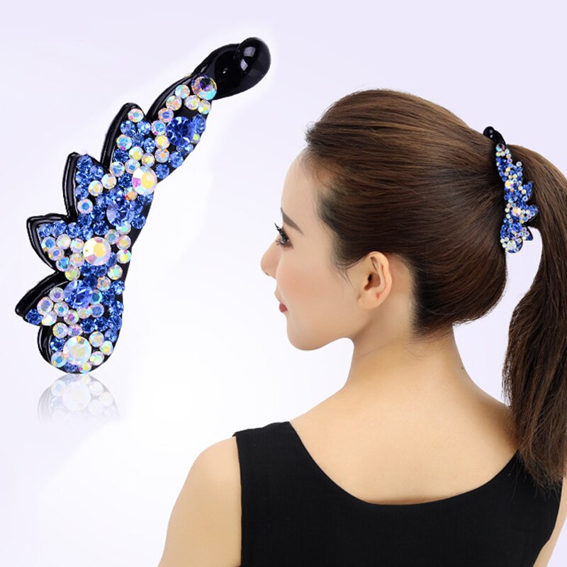 Clip à griffes en cristal coréen pour femmes, multicolore, Clip à fleur banane, pour couleurs de mariage, 1 pièce, offre spéciale
