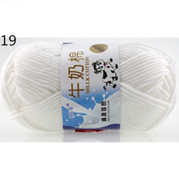 Warm DIY Milk Cotton Yarn Baby Wool Yarn for Knitting Children Hand Knitted Yarn Knit Blanket Crochet Yarn: 19