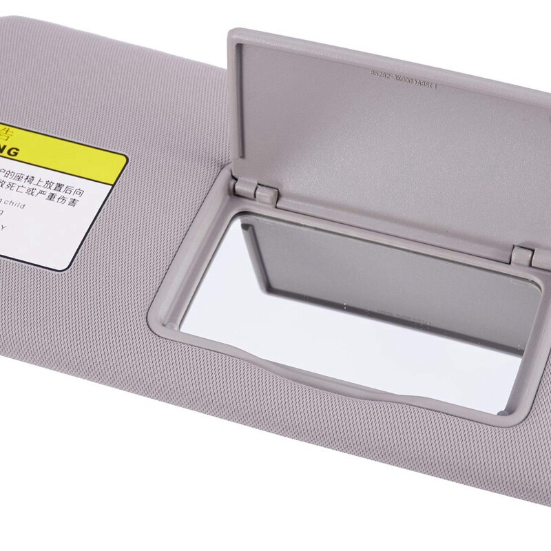 Parasol interior para coche, tablero de sombra con espejo para HYUNDAI 2005, 2006, 2007, , Sonata, NF, NFC, gris