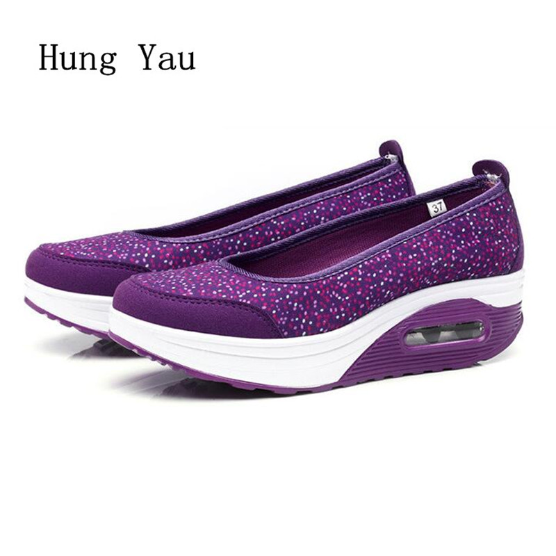 Sport Running Shoes Woman Outdoor Breathable Height Increasing Mesh Shoes Lightweight Athletic Sneaker Women Platform