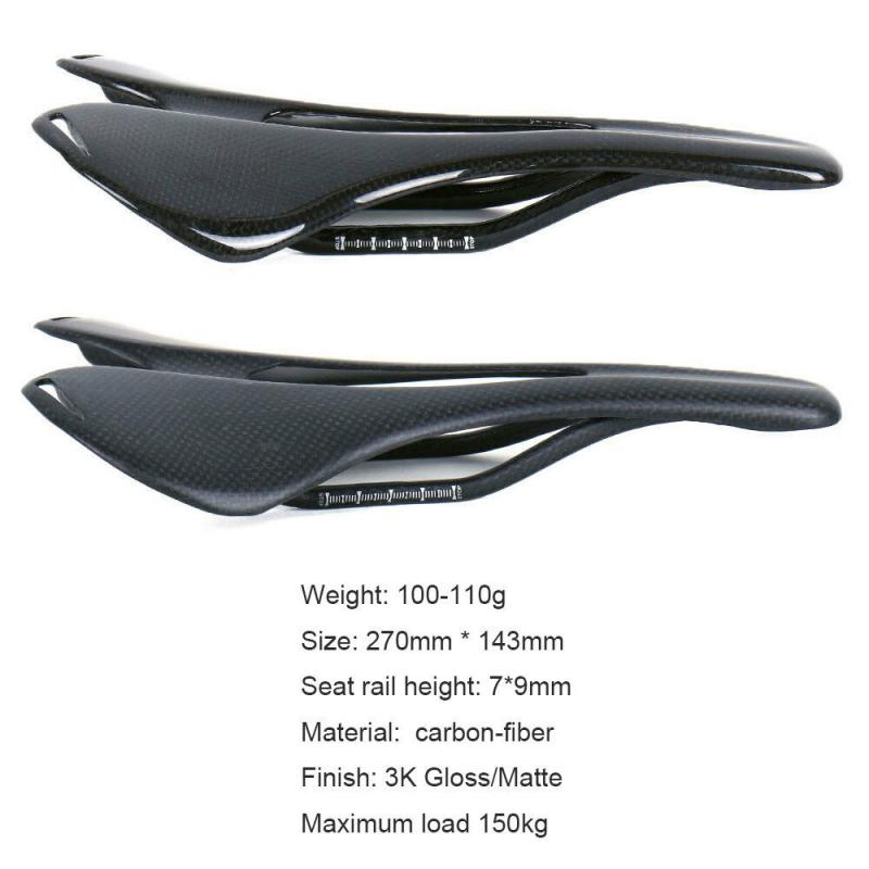 Bicycle Saddle 110g Ultra-light And Non-standard Full Carbon Fiber Seat Mountain Road Bike Bicycle Racing Hollow Seat Saddles