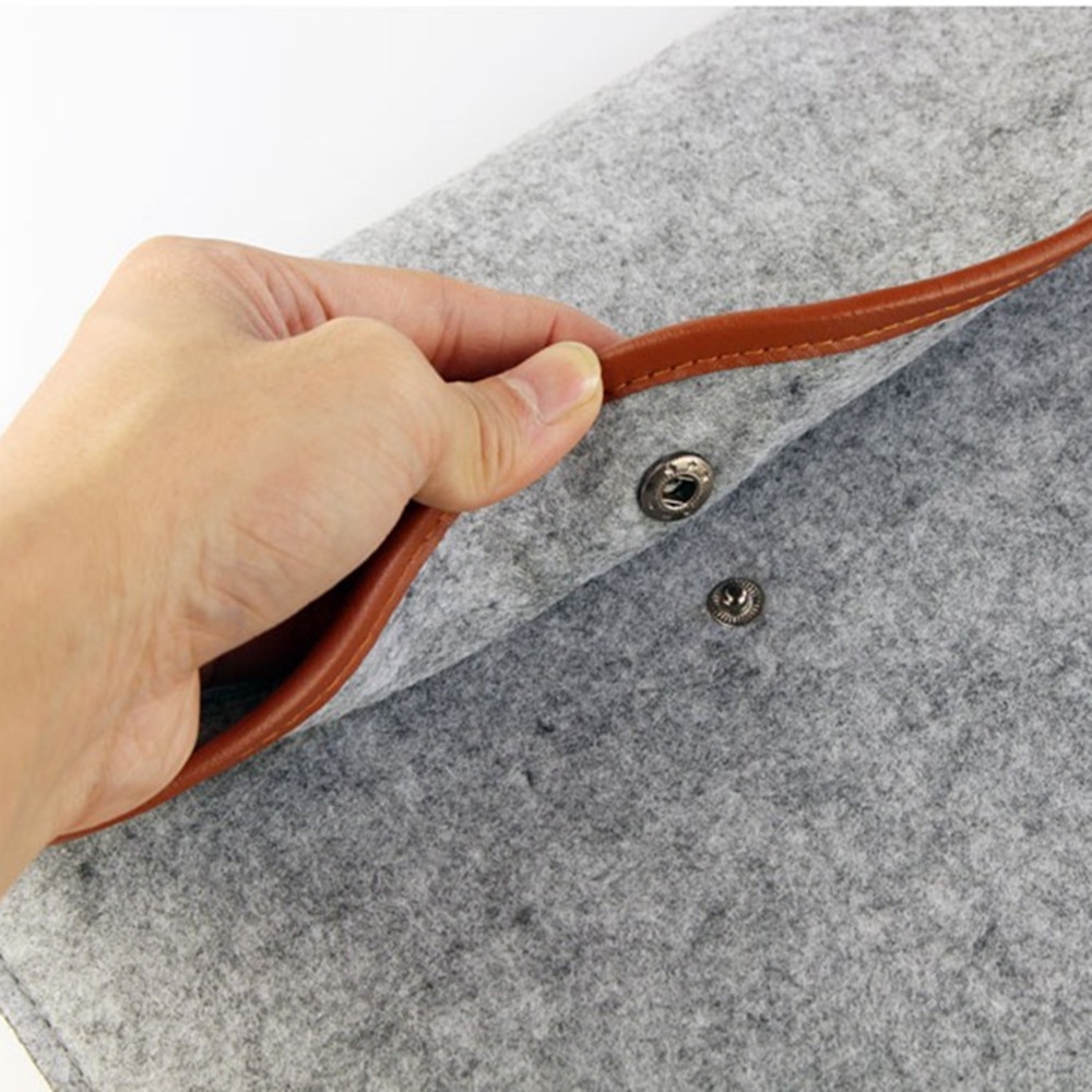 Notebook Laptop Wolvilt Sleeve Tas Voor Macbook Air 11 "13" 15 "Beschermhoes Computer tas Laptop Tas Liner Tas