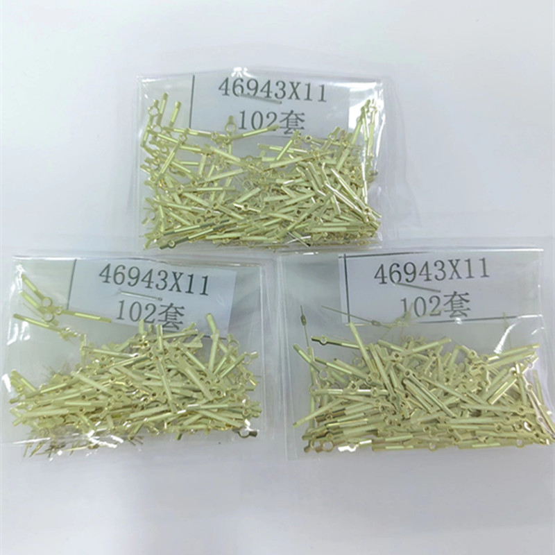 Tillbehör till urverk 46941 st , 46943 visare, 46943 guldfärgade klockstift,  of 100 -pack, pris