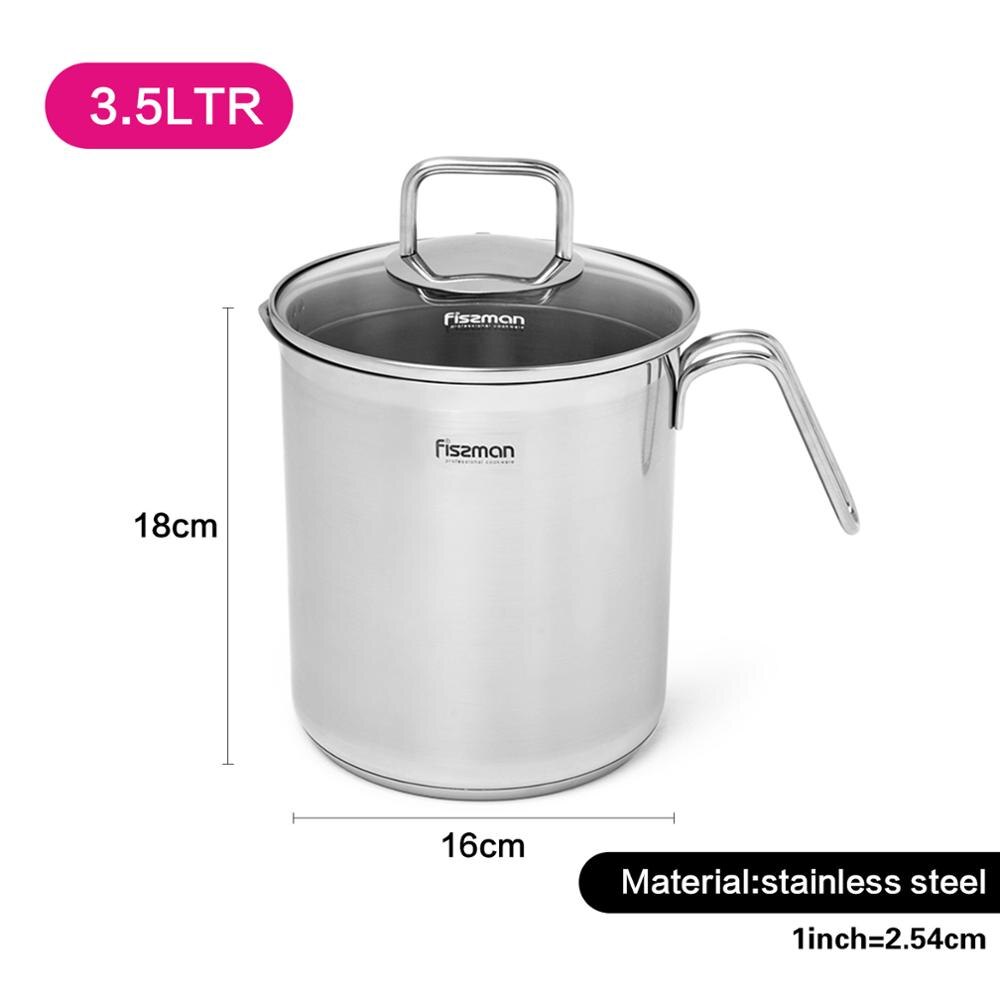 Fissman 3.5L Asparagus pot with Glass Lid and 304 Stainless steel Steamer Basket