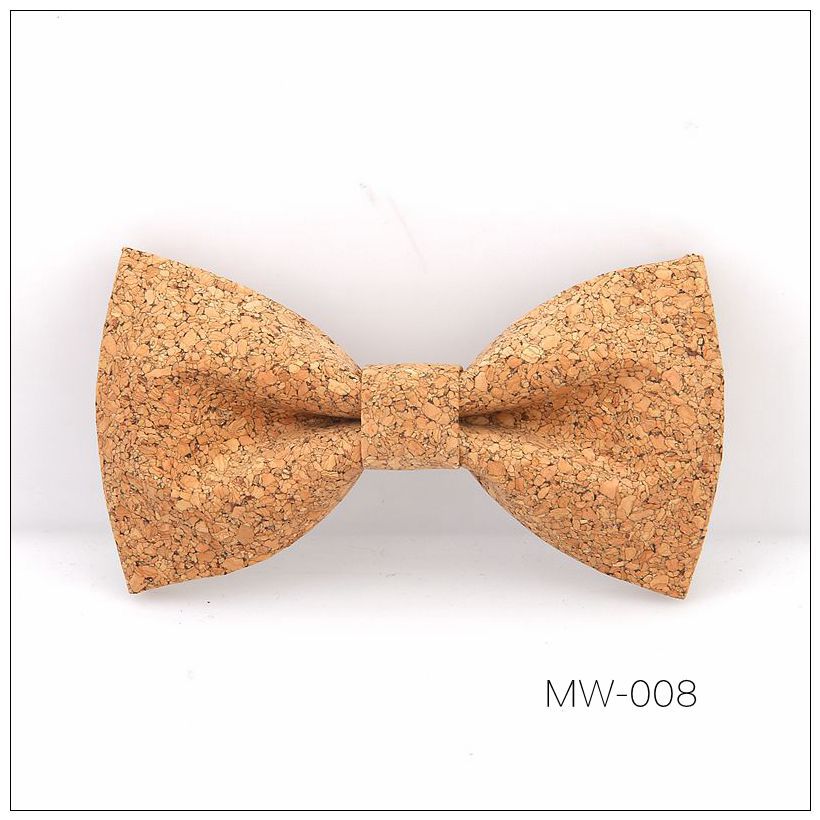 Corbatas de lazo de madera maciza para hombre, accesorios de para y boda, hechos a mano, novedad: MW008