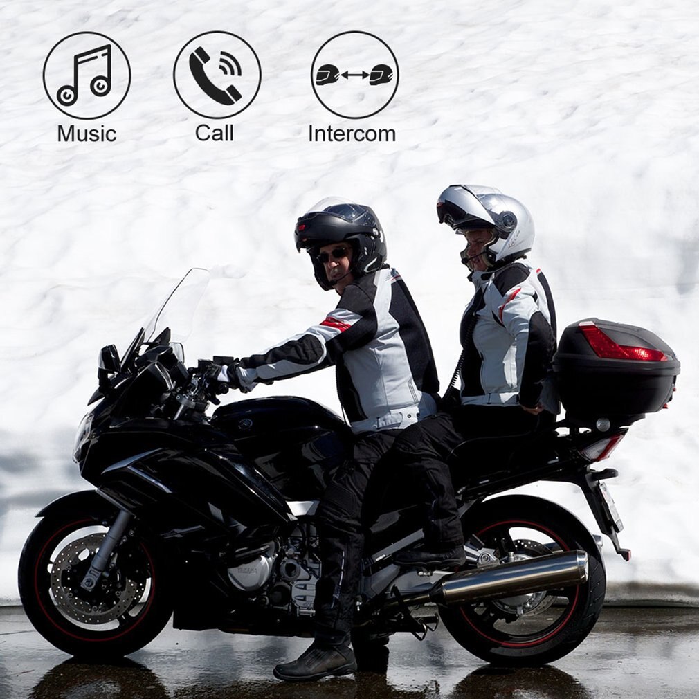 BT-S3 1000M Motorcycle Bt Interphone Motor Helm Draadloze Intercom Fm Headset Draagbare Mini Interphone