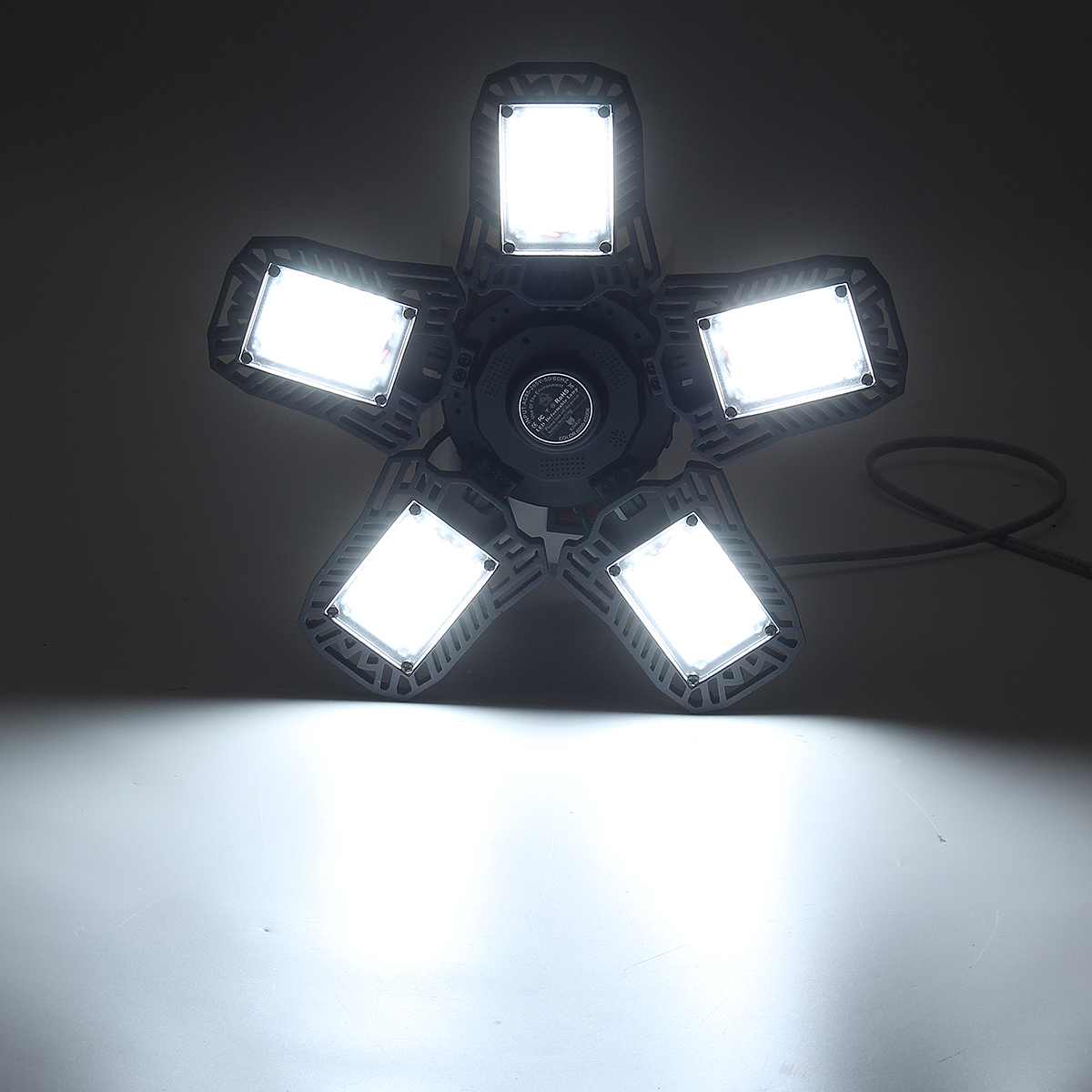 200W 100W LED Garage Light With Remote Control E27 LED Bulb Ceiling Lamp 85-265V Deform Light for Workshop Warehouse Factory Gym