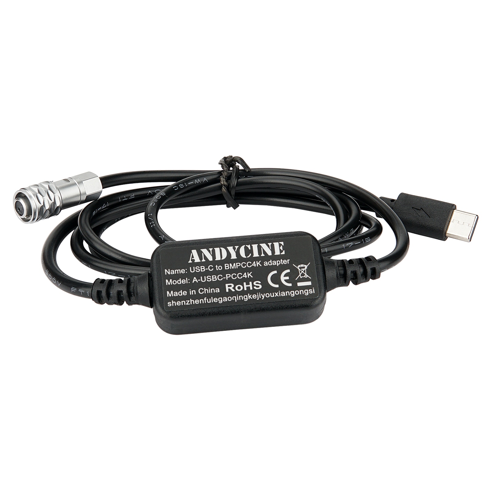 Alvin's Cables DC 2.5x0.7mm Right Angle To USB-C PD Power Cable For Blackmagic Pocket Cinema Camera (23.6 Inches)