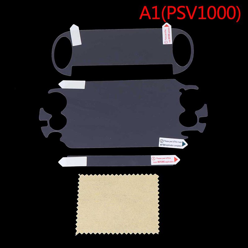 Pour PS Vita PSV 1000/2000 HD-Film protecteur d'écran avant et arrière Transparent ZMONH: A1