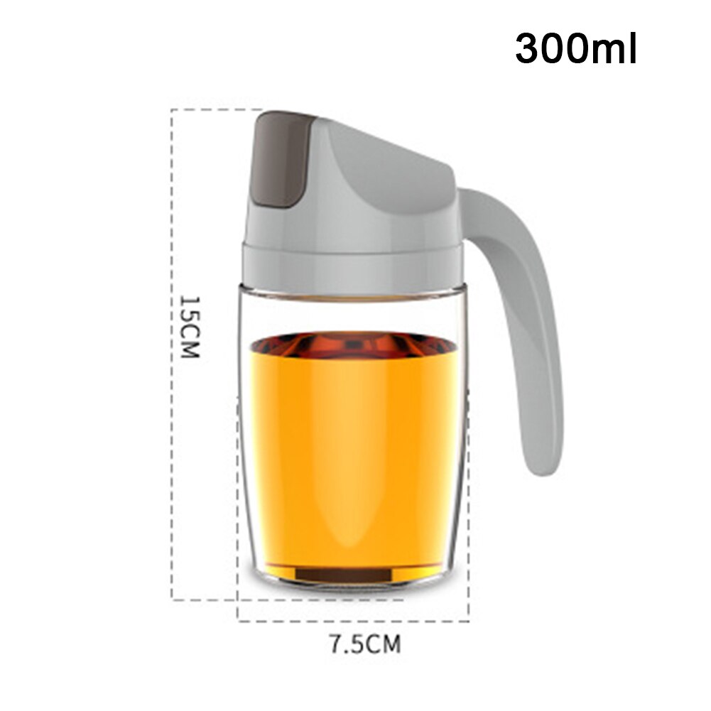 Automatisk åbning af glas oliekande køkken husholdningsplastik lækagesikker olietank sojasovs flaske eddike gryde  qp2: B 300ml