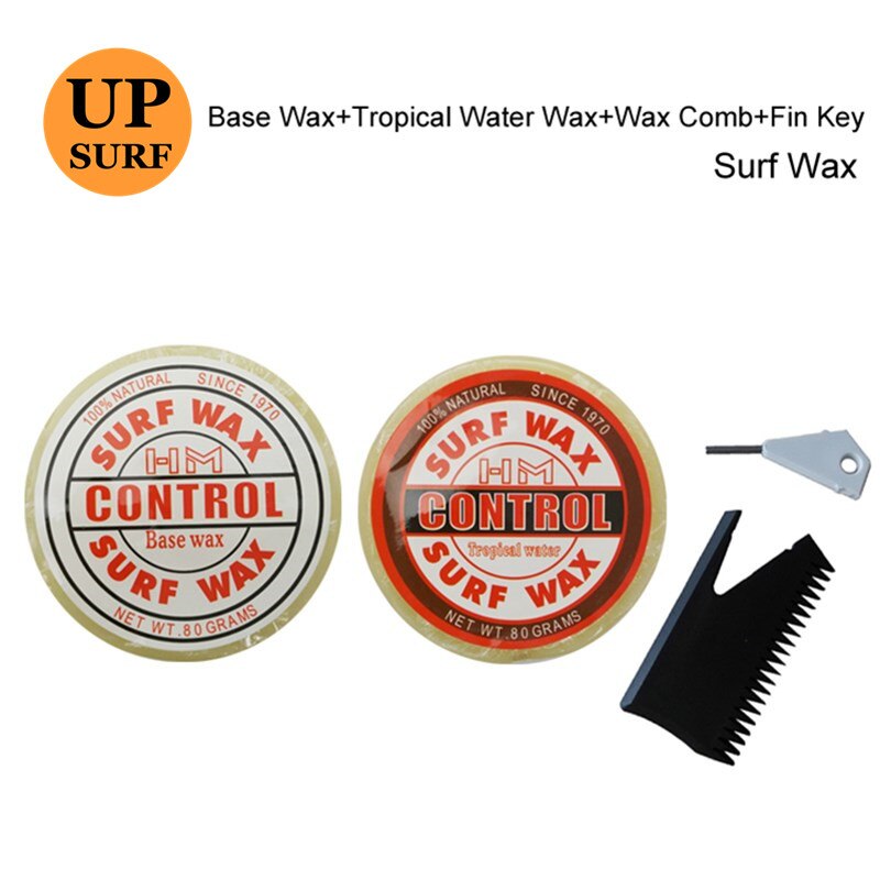 Surfplank Base Wax + Tropische/Koel/Koud/Warm Waxwater Wax En Surf Wax Kam Met Fin Sleutel natuurlijke Surf Wax