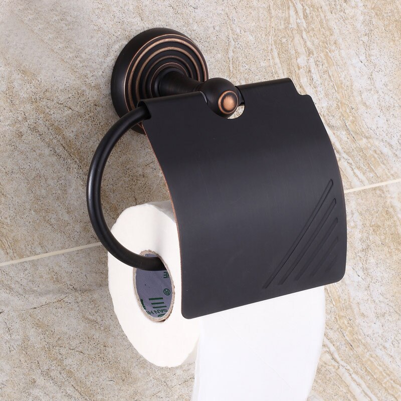 Oil Rubbed Bronze Bathroom Accessories Set Towel Shelf Towel Holder Toilet Paper Holder Wall Mounted Bath Hardware Sets