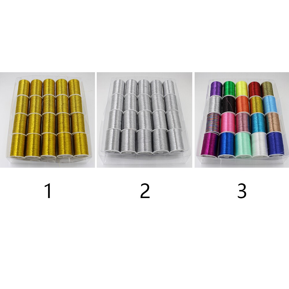 Spool Embroidery Glitter Cross-stitch Thread DIY Sewing Craft Needle Work