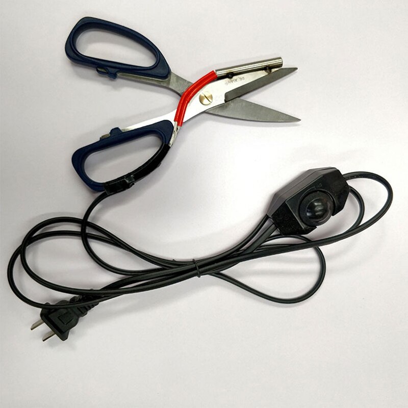 Chauffage électrique tailleur ciseaux puissance ciseaux chauds couteau ciseaux chauffants avec indicateur de travail pour coupe de tissu coupe de chaleur