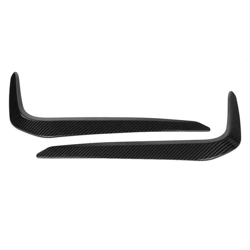 2 stk karbonfiber stil tåkelys lampe øyenbryn deksel trim for-bmw 5 series m sport  g30: Default Title