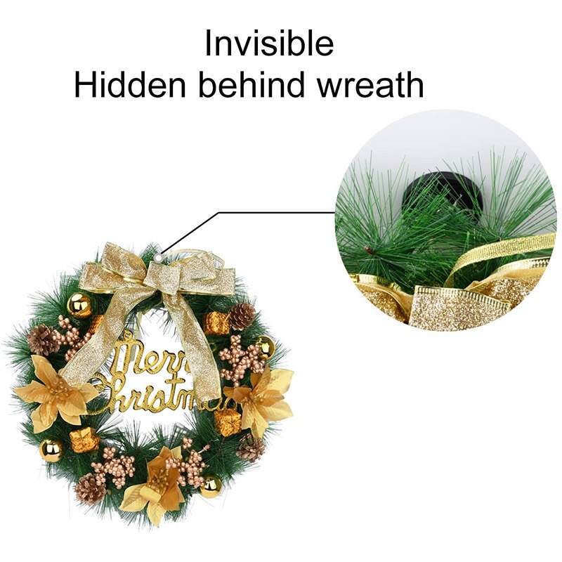 2 Pack Magnetische Krans Hanger Voor Voordeur, Krans Houder Krans Haak Voor Metalen Deur