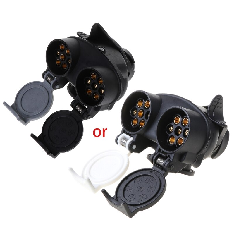 13 Pin Plug to 12N / 12S 7 pin Sockets Caravan Towing Conversion Trailer Wiring Connector 12V