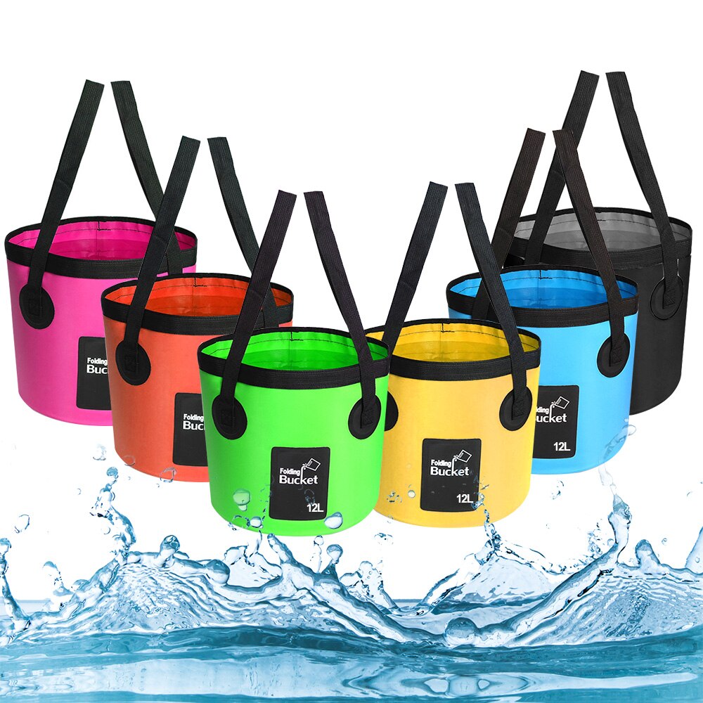 Opvouwbare Emmer Outdoor Reizen Picknick Vissen Emmers Box Wasstraat Waterdichte Water Bag Container Auto Opslag Carrier Emmer