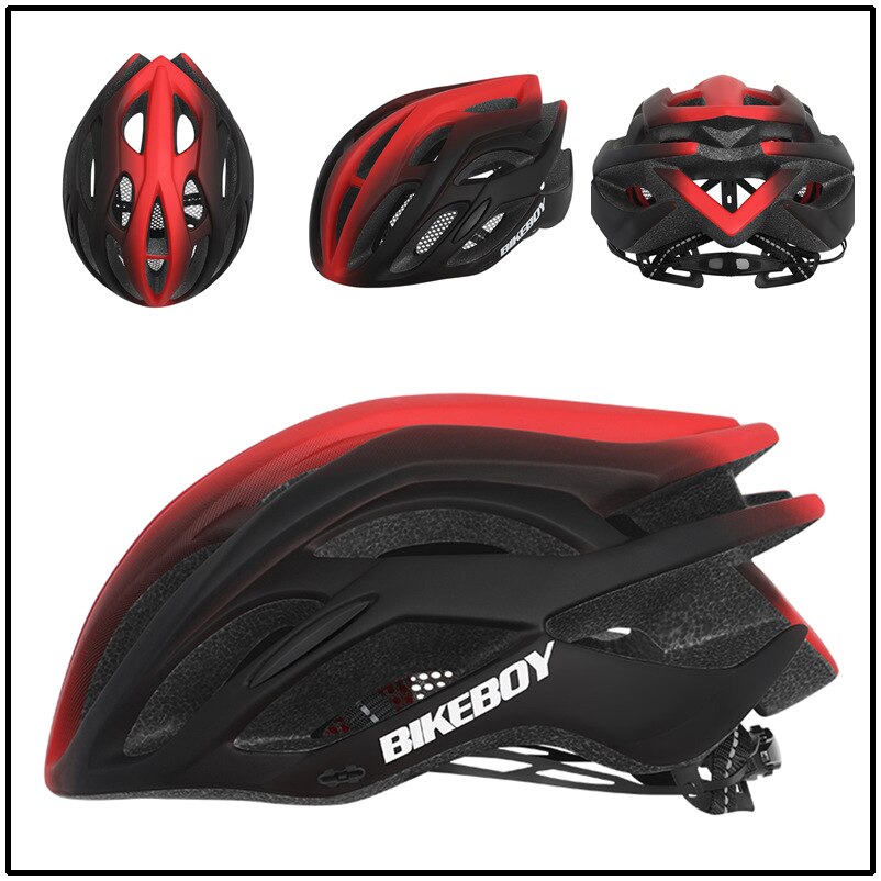 BIKEBOY Intergrally-Molded Cycling Helmet Men Women Ultralight Mountain Road Bike Bicycle MTB Helmets Safety Cap: E