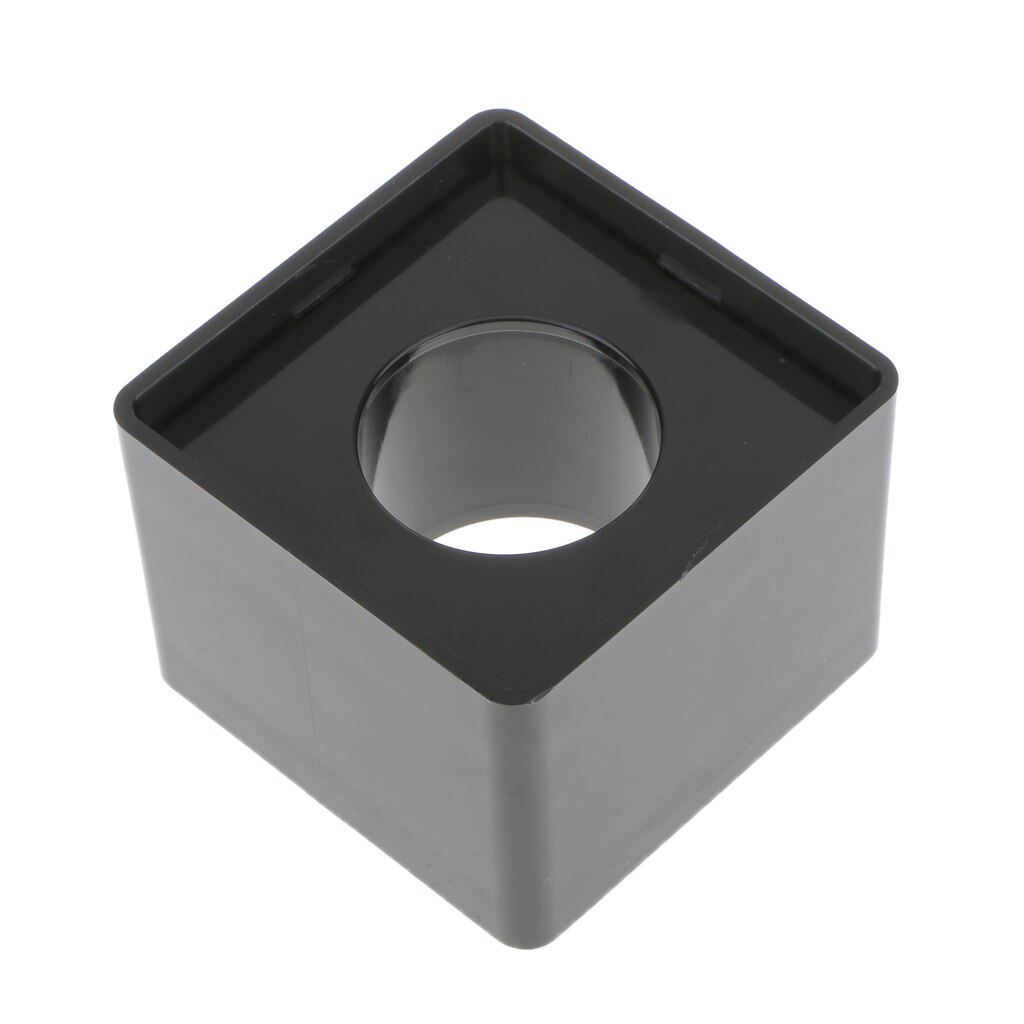 1pcs Black ABS Mic Microphone Interview Square Cube Logo Flag Station 39mm Hole