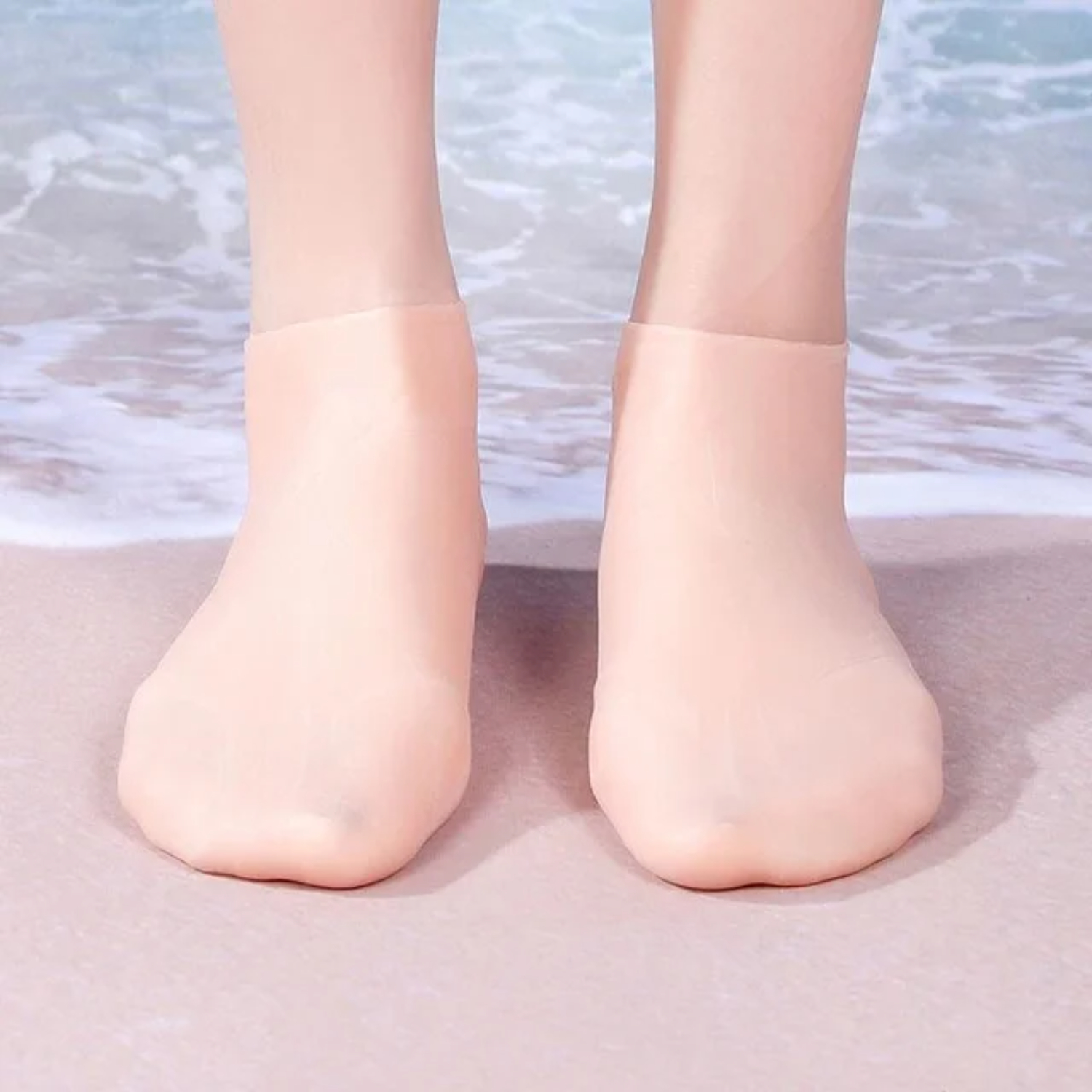 Calcetines de buceo de silicona, calcetines de natación de 3mm, cálidos, a prueba de agua, botas de agua para surf, zapatos de playa, calcetín elástico antideslizante: XXS / YELLOW
