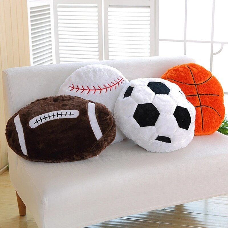 Kreative FußBall Kissen Kissen Winter Plüsch Sommer Atmungsaktive Stoff Für Freund Geburtstag Fans Hause Dekor