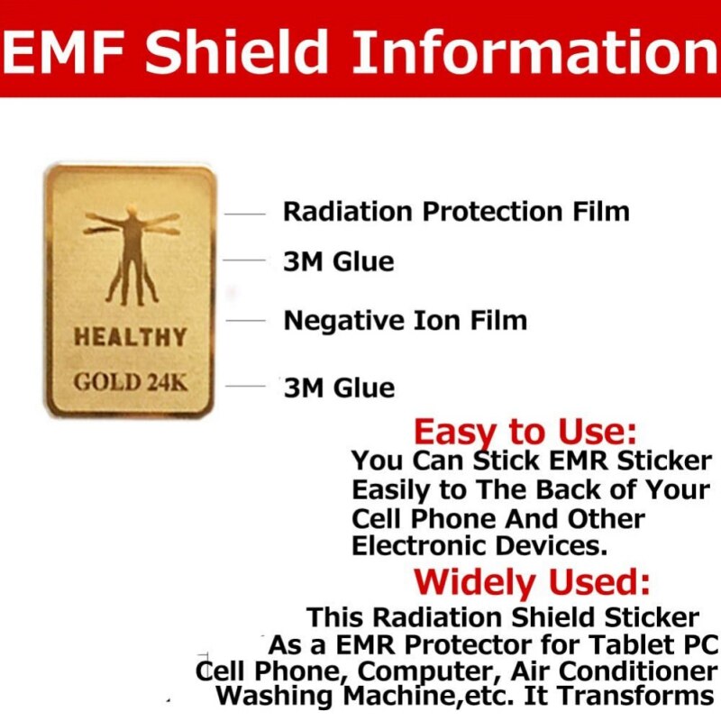 Zl Quantum Shield Sticker Mobiele Telefoon Sticker Voor Mobiele Telefoon Anti Straling Bescherming Van Fusion Excel Anti-Radiationc