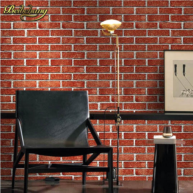 Beibehang papel de parede. PVC grijs 3d baksteen behang voor muren natuur 3d muur papier rode baksteen behang roll