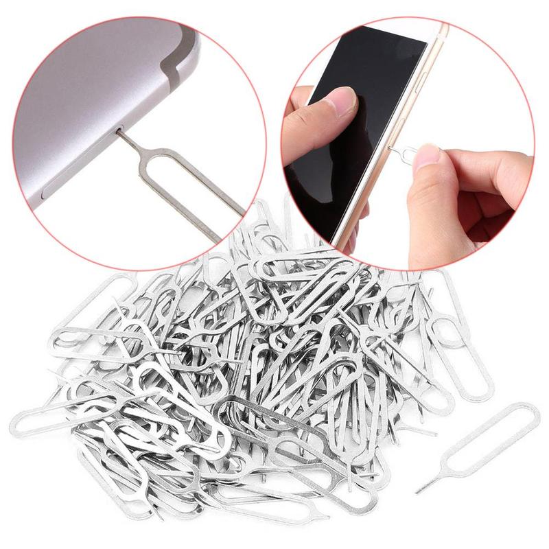 30 teile/satz Sim Karte Tray Entfernung Eject Pin Tool Stahl Nadel Für iPhone iPad Samsung S10 Plus S10 Huawei xiaomi Handy