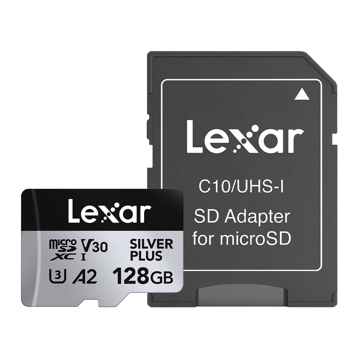 Oryginalna karta Lexar Professional Micro SD SILVER PLUS MicroSDXC 256GB 128GB 64GB V30 A2 Odczyt 205MB/s Karta pamięci TF do 4K: 128 gb