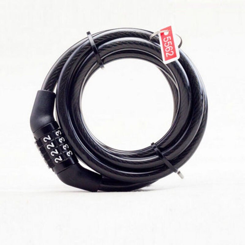 Bike Lock 4 Digit Code Combination Bicycle Lock Bicycle Security Lock Bicycle Equipment MTB Anti-theft Lock Bicycle Accessories