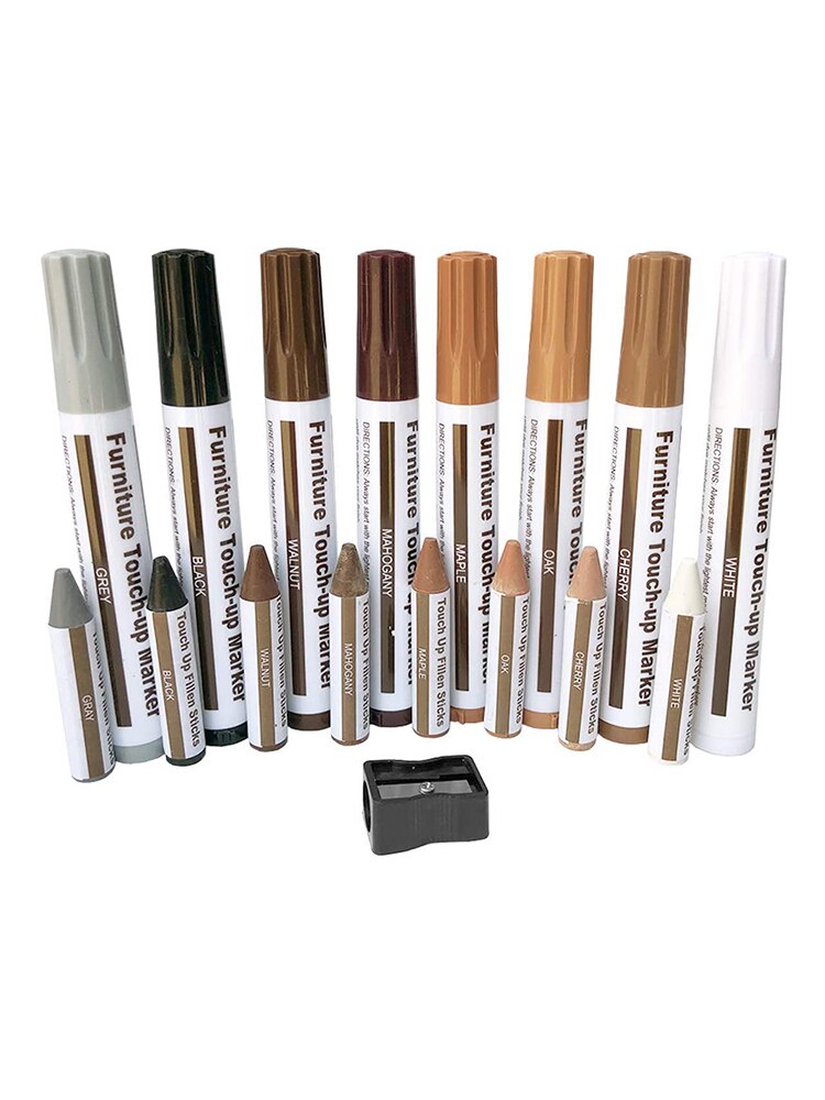 Furniture Touch Up Kit Set Markers Filler Sticks Wood Scratches Restore Scratch Patch Timber Paint Pen Wood Composite lovable