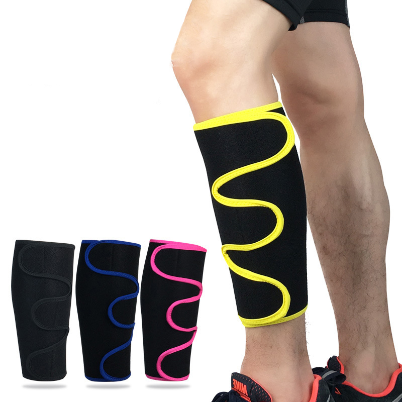 2 Pcs/Lot Neoprene Nylon Basketball Leg Sleeve Outdoor Sports Running Compression Calf Sleeves Calf Stretch Leggings Support